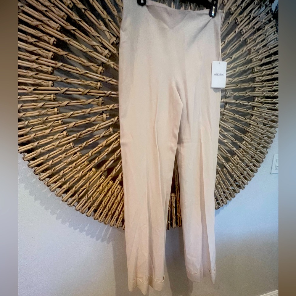 VALENTINO BOW LIGHT CREAM BOW WAIST BACK